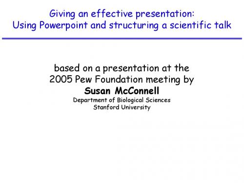 Giving an effective presentation