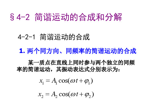 简谐运动的合成和分解