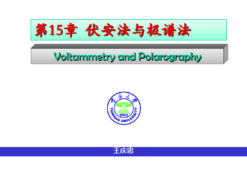第15章伏安法与极谱法2019