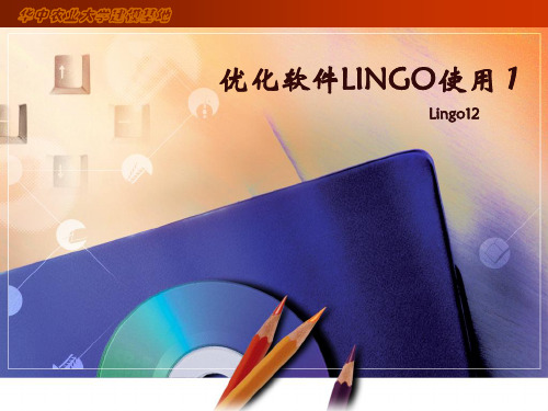 第10周--优化软件LINGO使用1