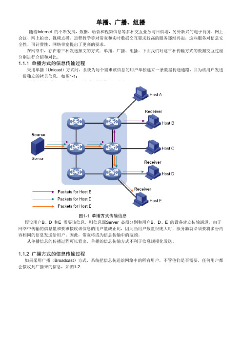 组播技术(单播、广播、组播)