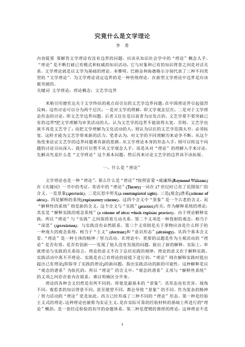 究竟什么是文学理论(6页)