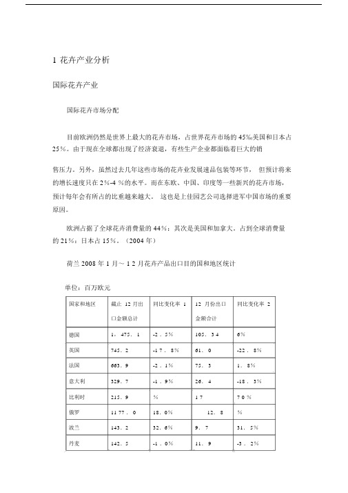 精选国内外花卉产业及市场分析.doc