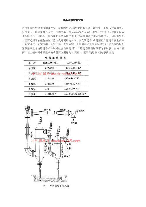 11.水蒸汽喷射真空泵