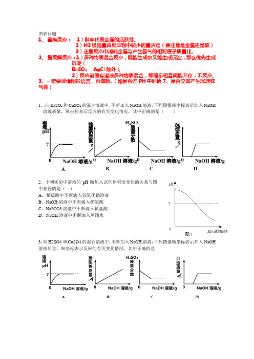 浙教版九上 科学 化学  图表题 专题精讲(附习题)