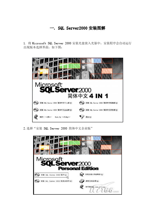 Sql Server 2000安装及使用说明书