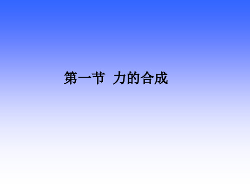 沪教版(上海)物理高一第一学期(试用版)-第二章 B.2 力的合成 课件 _3精品课件