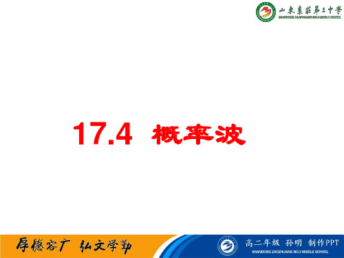 17.4 概率波