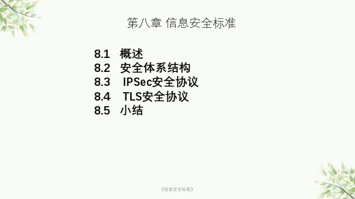 《信息安全标准》课件