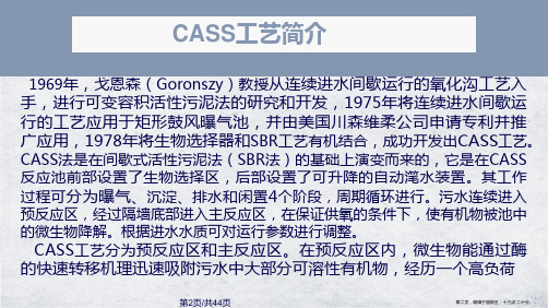 CASS工艺介绍学习