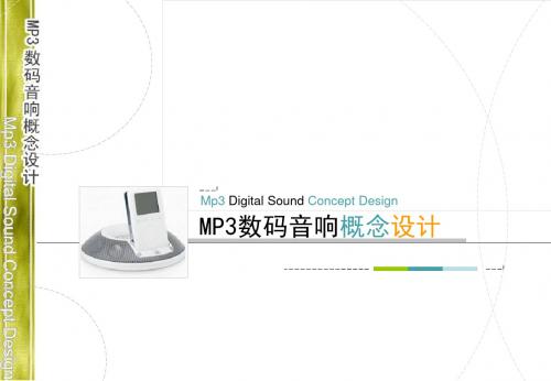 MP3数码音响市场调研精品资料