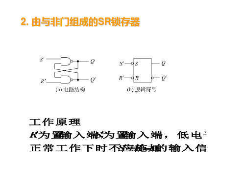 由与非门组成的SR锁存器