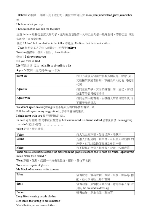 牛津英语八年级上册unit1知识点汇总.doc
