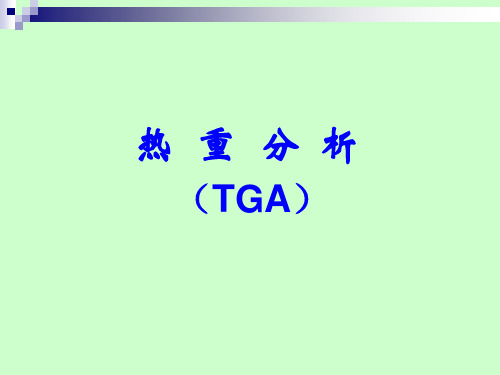 热重分析TG