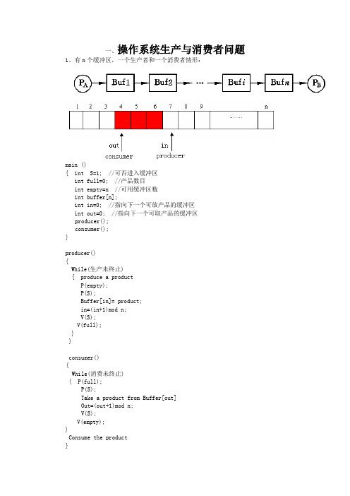 操作系统生产与消费者问题