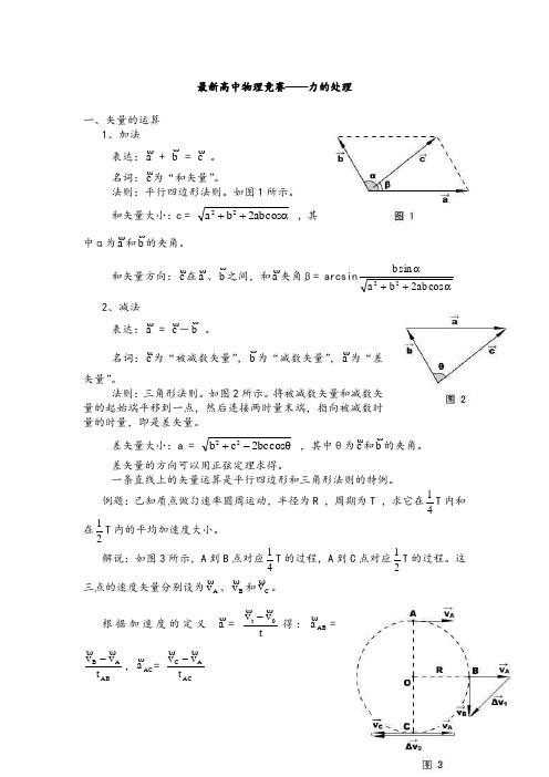18高中物理竞赛——力的处理