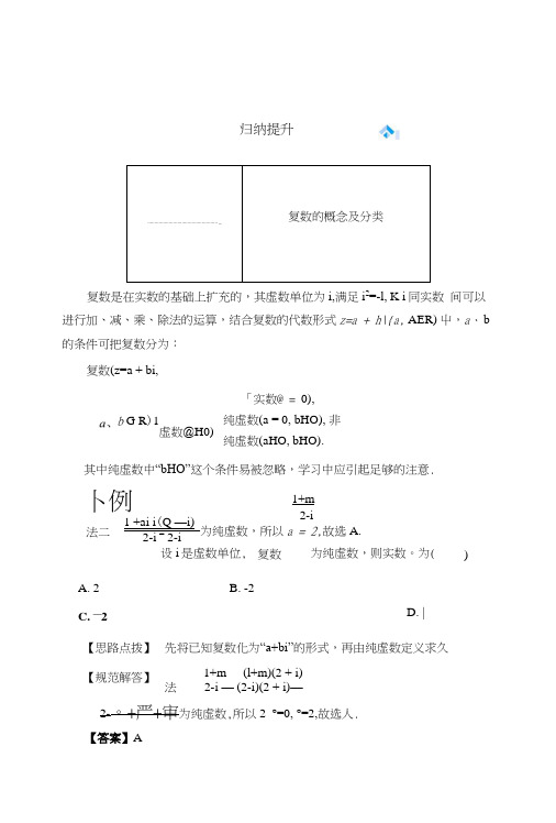 第三章数系的扩充与复数的引入章末归纳提升教案(人教A版选修1-2).docx