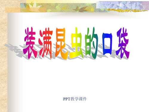 北师大版小学三年级下册语文《装满昆虫的口袋》教学课件