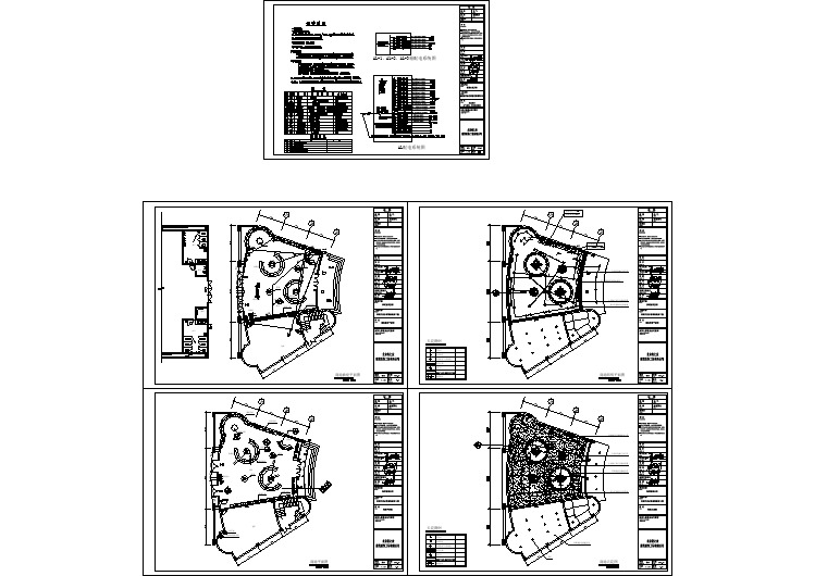 深圳景区剧场及商场装饰设计施工cad平立面方案图(带电气图)