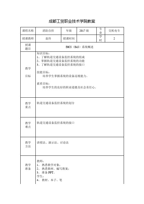 4.地铁BAS系统构成及工作原理