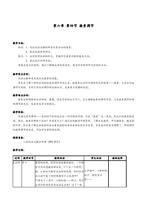 新人教版七年级生物下册《第六章 人体生命活动的调节 王应睐组织我国科学家率先合成结晶牛胰岛素》教案_3