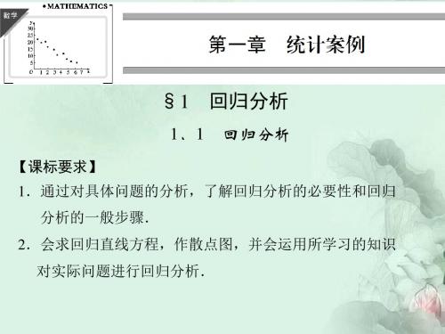 高中数学 回归分析同步同步课件