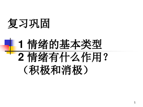 62善于调控情绪PPT课件