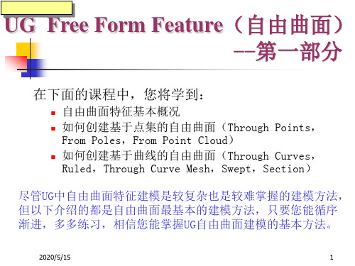 UGFreeFormFeature解析