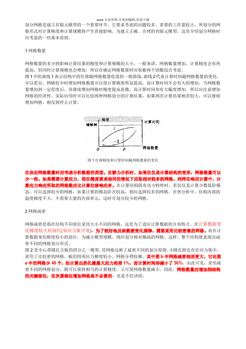 网格划分的原则