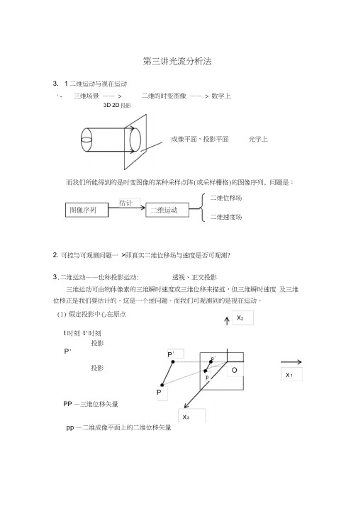 第三讲光流分析法