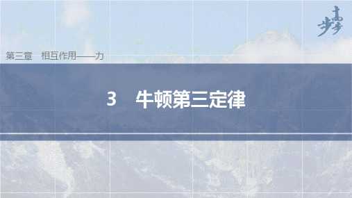 21-22版：3.3　牛顿第三定律（步步高）