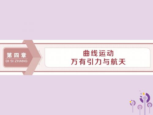 江苏省2020版高考物理第四章曲线运动万有引力与航天第一节曲线运动运动的合成与分解课件