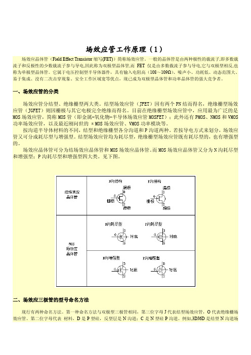 场效应管工作原理 1