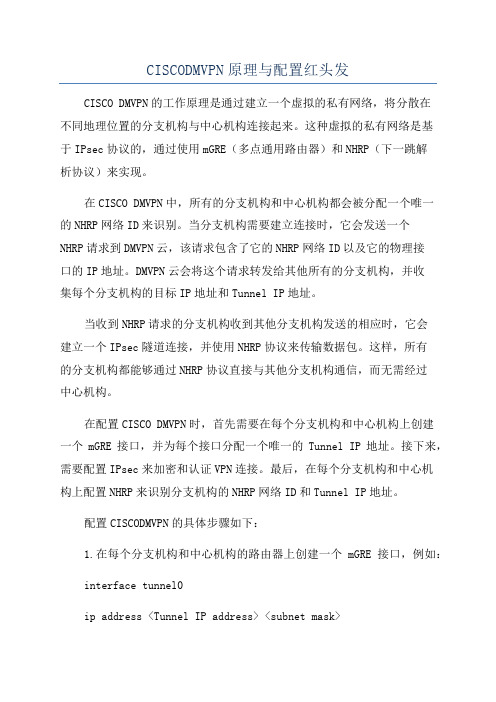 CISCODMVPN原理与配置红头发