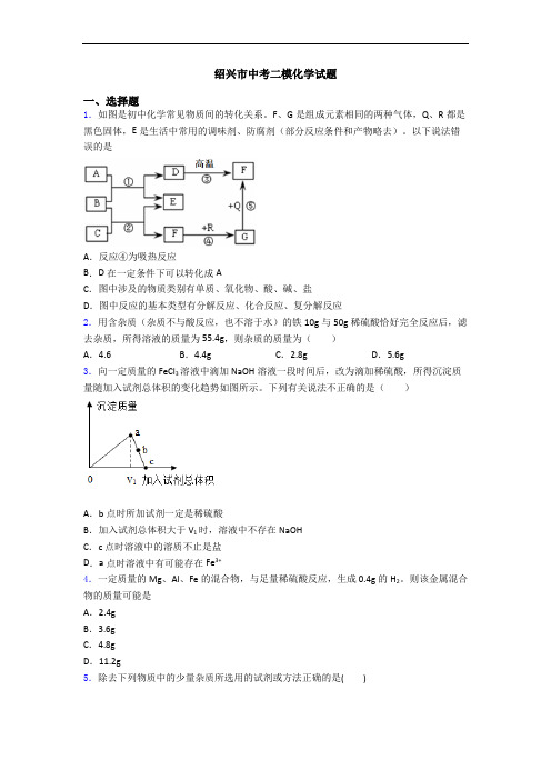 绍兴市中考二模化学试题