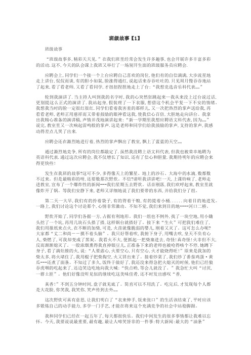 班级故事作文
