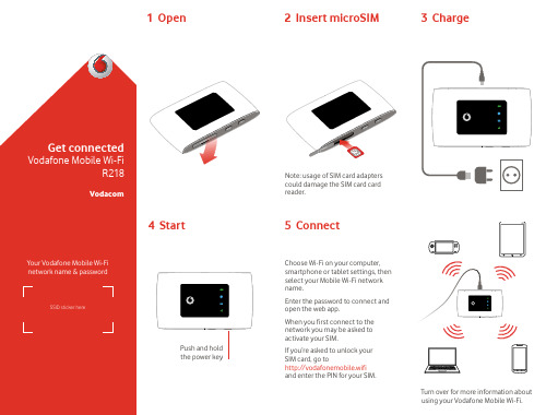 Vodafone Mobile Wi-Fi R218 用户指南说明书