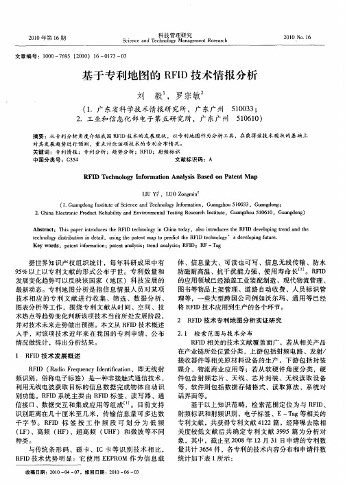 基于专利地图的RFID技术情报分析
