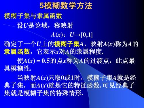 模糊数学方法_模糊规划