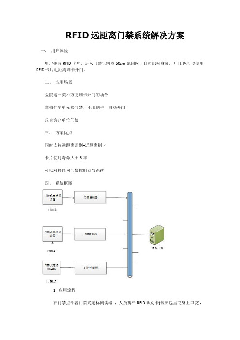 RFID远距离门禁系统解决方案