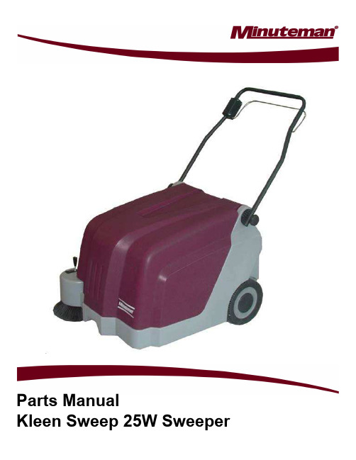 Kleen Sweep 25W Sweeper - Parts Manual