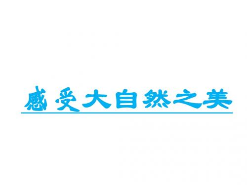 八年级政治下册 第十二课 感受大自然之美课件 鲁教版