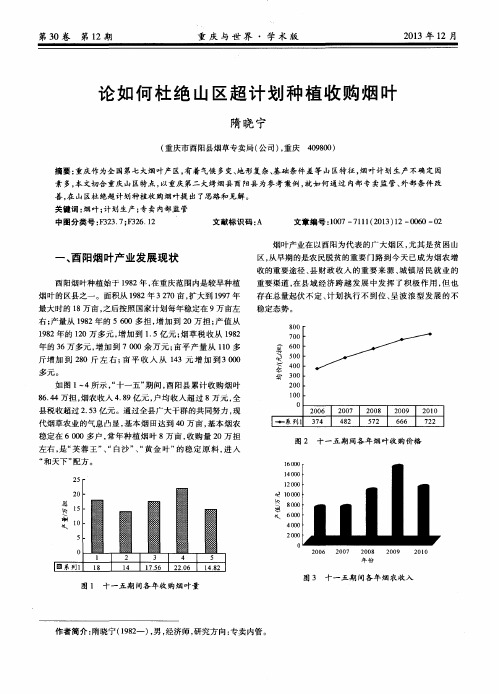 论如何杜绝山区超计划种植收购烟叶