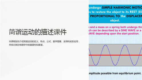 简谐运动的描述课件
