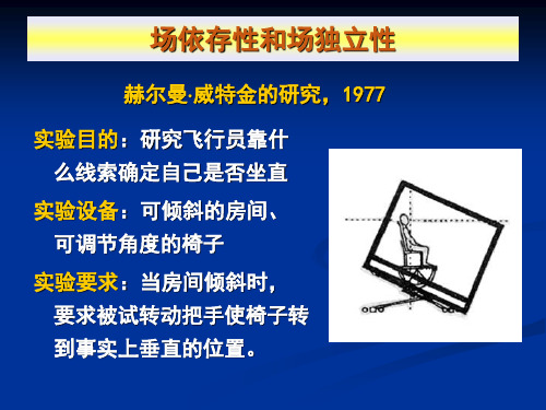 场依存性和场独立性  心理学课件