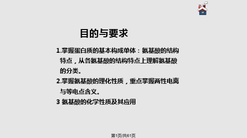 氨基酸结构与性质PPT课件