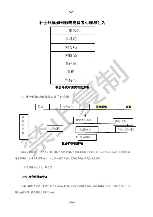 社会环境对消费者心理的影响