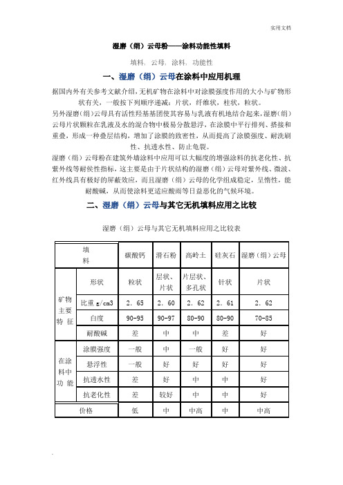 云母粉在涂料中的应用