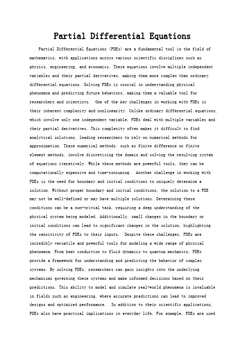 Partial Differential Equations