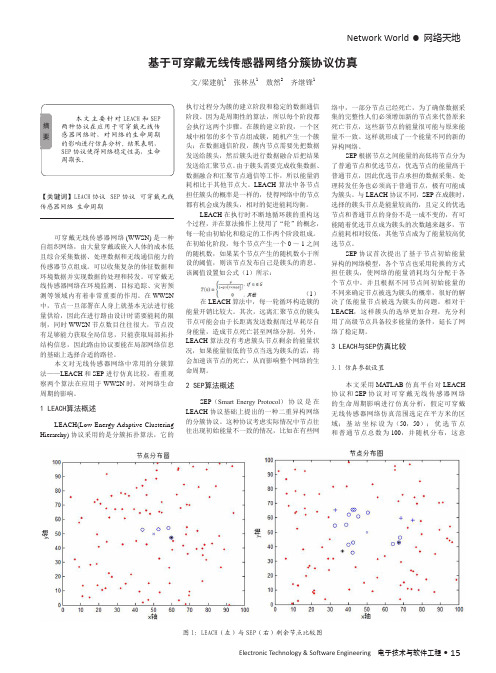基于可穿戴无线传感器网络分簇协议仿真